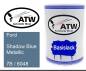 Preview: Ford, Shadow Blue Metallic, 7B / 6048: 500ml Lackdose, von ATW Autoteile West.